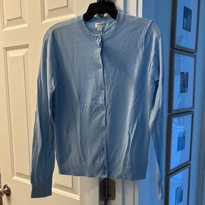 J. Crew Light Blue Cardigan Sweater